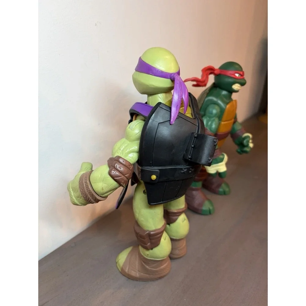 Big Teenage Mutant Ninja Turtle TMNT Playmate 2012 Donatello 11.5 & Raphael 10